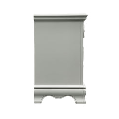 Flora Gray Nightstand - Ornate Home