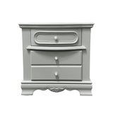 Flora Gray Nightstand - Ornate Home