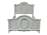 Flora Gray Twin Bed - Ornate Home
