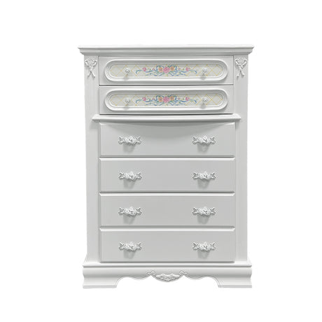 Flora White Chest - Ornate Home