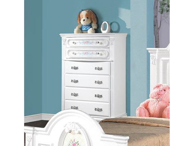 Flora White Chest - Ornate Home