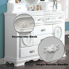 Flora White Dresser - Ornate Home