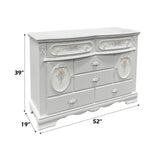 Flora White Dresser - Ornate Home