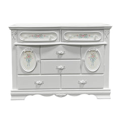 Flora White Dresser - Ornate Home