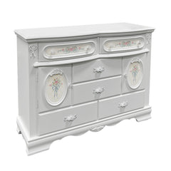 Flora White Dresser - Ornate Home