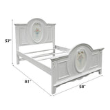 Flora White Full Bed - Ornate Home