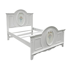 Flora White Full Bed - Ornate Home