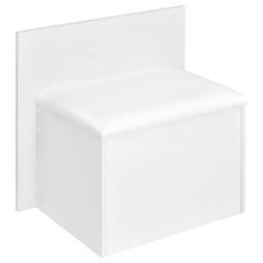 Flora White High Gloss 2-drawer Vanity Set with LED Mirror - Ornate Home