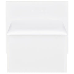 Flora White High Gloss 2-drawer Vanity Set with LED Mirror - Ornate Home