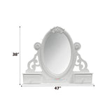 Flora White Jewelry Mirror - Ornate Home