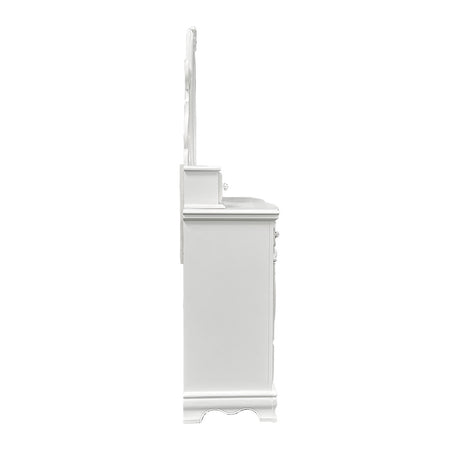 Flora White Jewelry Mirror - Ornate Home