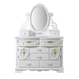 Flora White Jewelry Mirror - Ornate Home