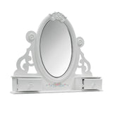 Flora White Jewelry Mirror - Ornate Home