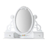 Flora White Jewelry Mirror - Ornate Home