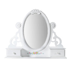 Flora White Jewelry Mirror - Ornate Home