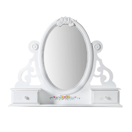 Flora White Jewelry Mirror - Ornate Home