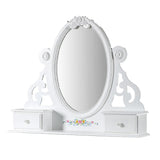 Flora White Jewelry Mirror - Ornate Home