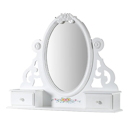 Flora White Jewelry Mirror - Ornate Home
