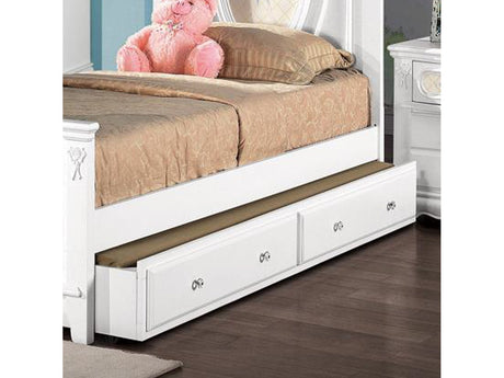 Flora White Trundle - Ornate Home