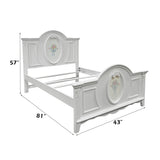 Flora White Twin Bed - Ornate Home