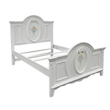 Flora White Twin Bed - Ornate Home