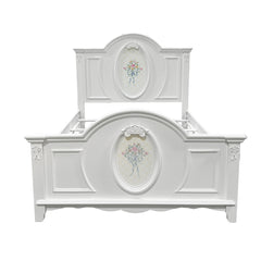 Flora White Twin Bed - Ornate Home