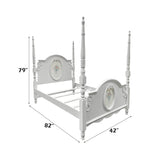 Flora White Twin Bed - Ornate Home