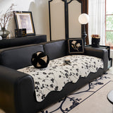 Floral Chenille Couch Cover, Non-Slip Sofa Slipcover Protector for Furniture - Ornate Home