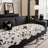 Floral Chenille Couch Cover, Non-Slip Sofa Slipcover Protector for Furniture - Ornate Home