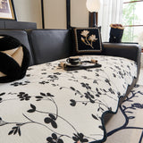 Floral Chenille Couch Cover, Non-Slip Sofa Slipcover Protector for Furniture - Ornate Home