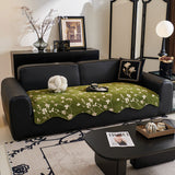 Floral Chenille Couch Cover, Non-Slip Sofa Slipcover Protector for Furniture - Ornate Home