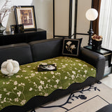 Floral Chenille Couch Cover, Non-Slip Sofa Slipcover Protector for Furniture - Ornate Home