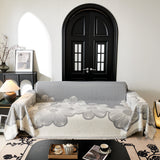 Floral Sofa Slipcovers Reversible Sofa Throw Covers with Tassels Pretty Furniture Covers for Sofas - Ornate Home