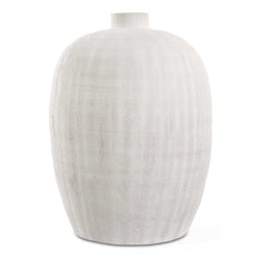 Floreana White Medium Vase - Ornate Home