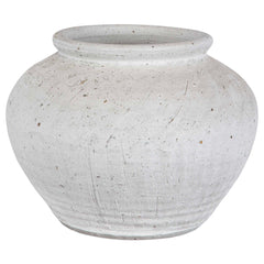 Floreana White Round Vase - Ornate Home