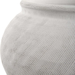 Floreana White Round Vase - Ornate Home