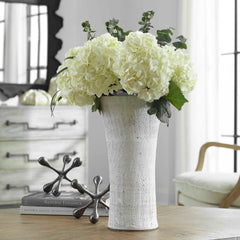 Floreana White Tall Vase - Ornate Home
