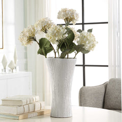 Floreana White Tall Vase - Ornate Home