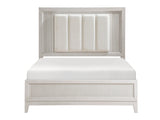 Florence Antique White Eastern King Bed - Ornate Home