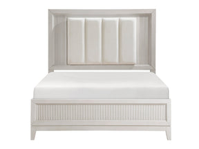 Florence Antique White Eastern King Bed - Ornate Home