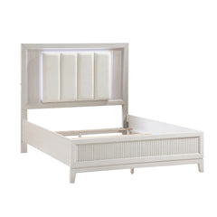 Florence Antique White Eastern King Bed - Ornate Home