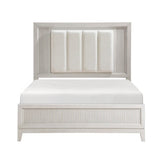 Florence Antique White Eastern King Bed - Ornate Home