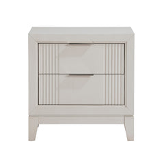 Florence Antique White/Ivory 5-Piece Queen Bedroom Set - Ornate Home