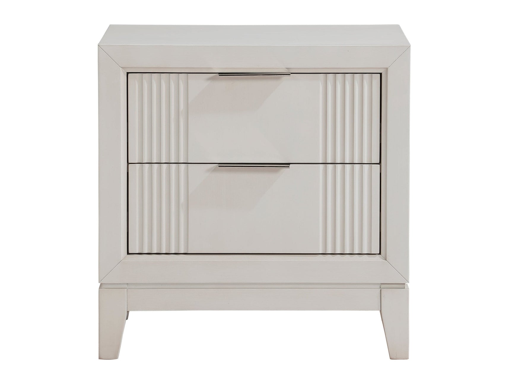 Florence Antique White Nightstand - Ornate Home