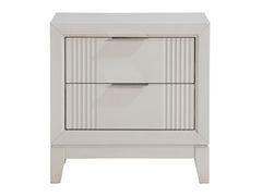 Florence Antique White Nightstand - Ornate Home