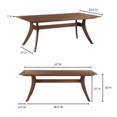 Florence Brown Small Dining Table - Ornate Home