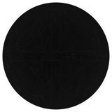 Florence Distressed Black Round Dining Room Table - Ornate Home