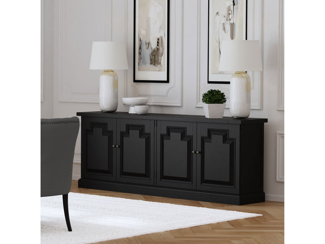 Florence Distressed Black Sideboard - Ornate Home