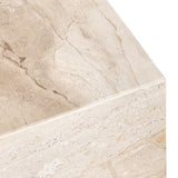 Florence Dyna Beige/Brown Dyna Marble End Table - Ornate Home