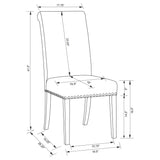 Florence Rustic Honey 5-piece Round Dining Room Set with Scroll Chair - Ornate Home